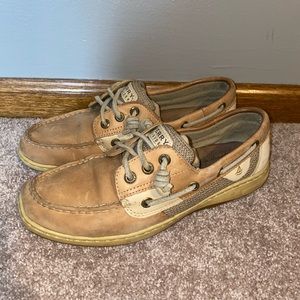 Tan Sperry Boatshoe